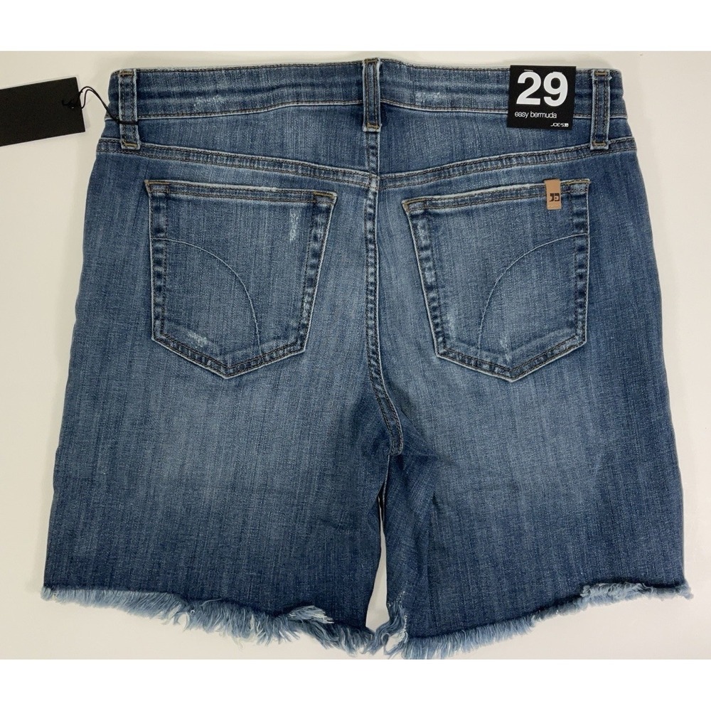 NWT Women's Joe's Jeans Distressed Easy Bermuda Cut Off Shorts Sz 29 (31"X 8") - Picture 4 of 7